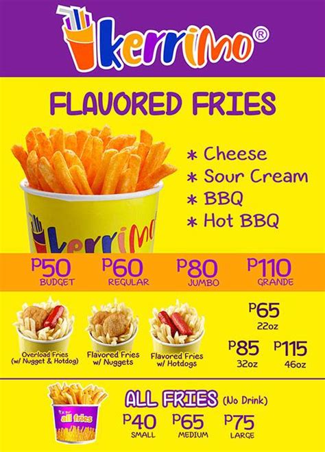 hotdog lipa city|Kerrimo Menu .